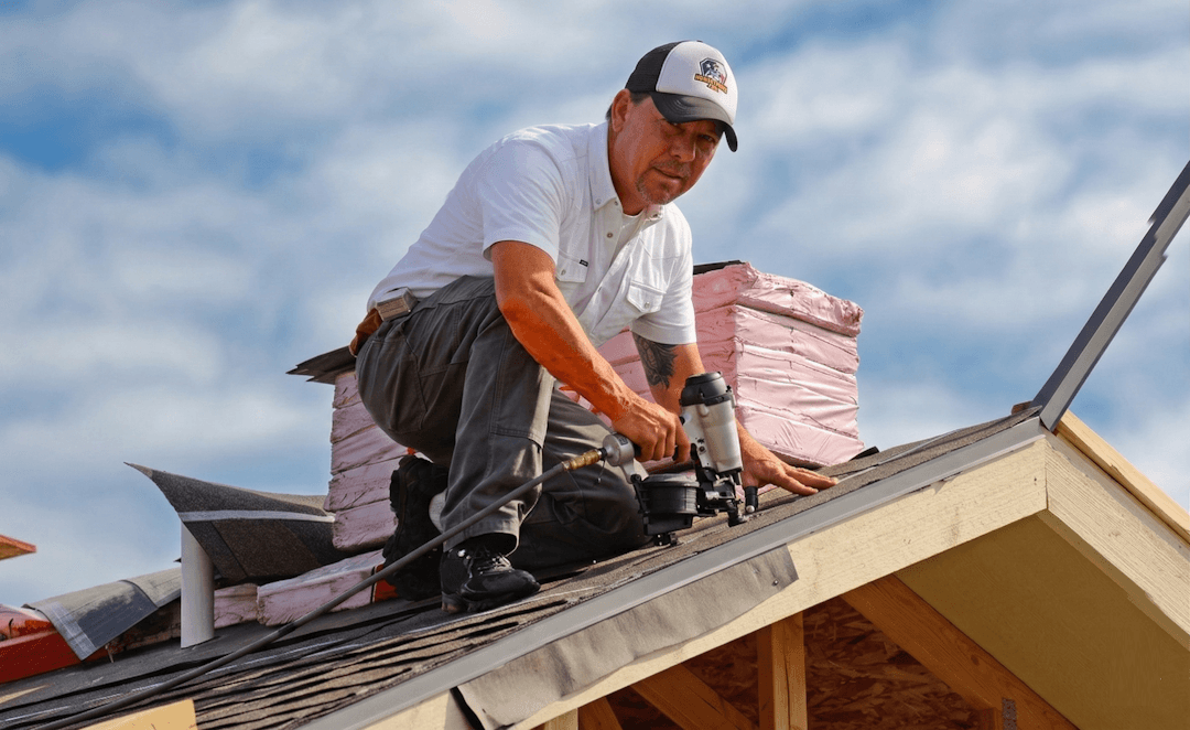 Dennis working on a roof replacement